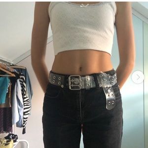 Brandy Melville clear buckle belt